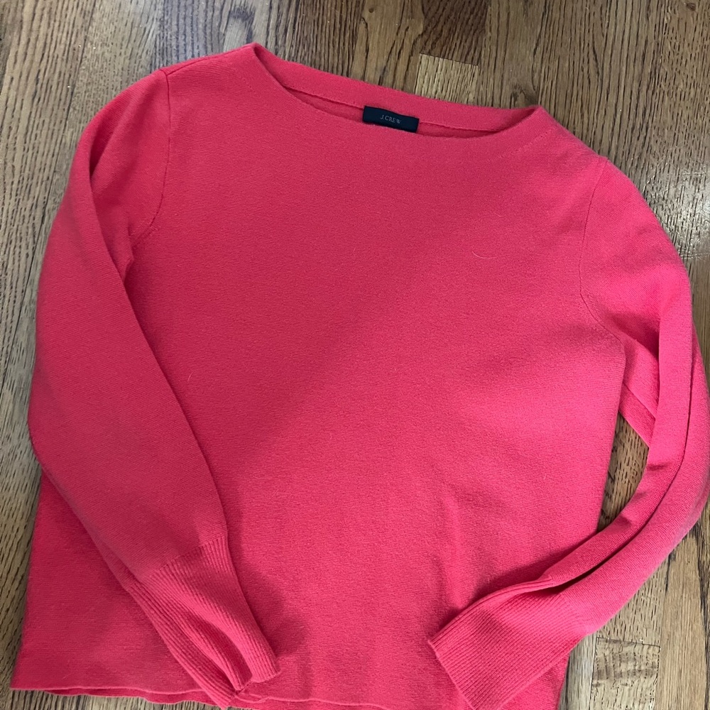 Coral Jcrew sweater medium